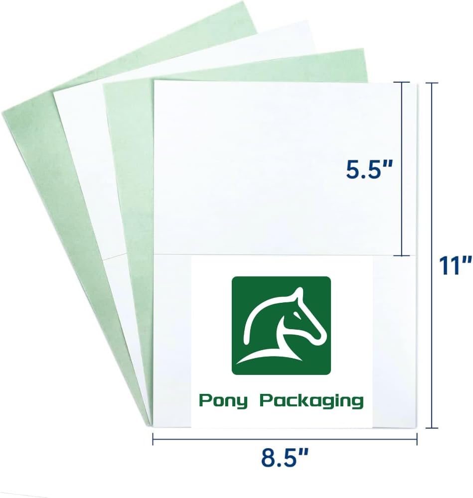 5-1/2" x 8-1/2" Half Sheet Labels, 200 Blank White Matte Finish Printable Inkjet/Laser Printer Labels - Image 2