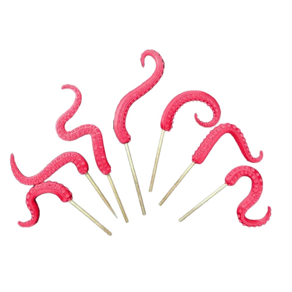 CTRLZS 7PCS SeaMonster Tentacles Tentacle Plant Stake Garden Stakes for Plant Decor Tentacle Stakes A