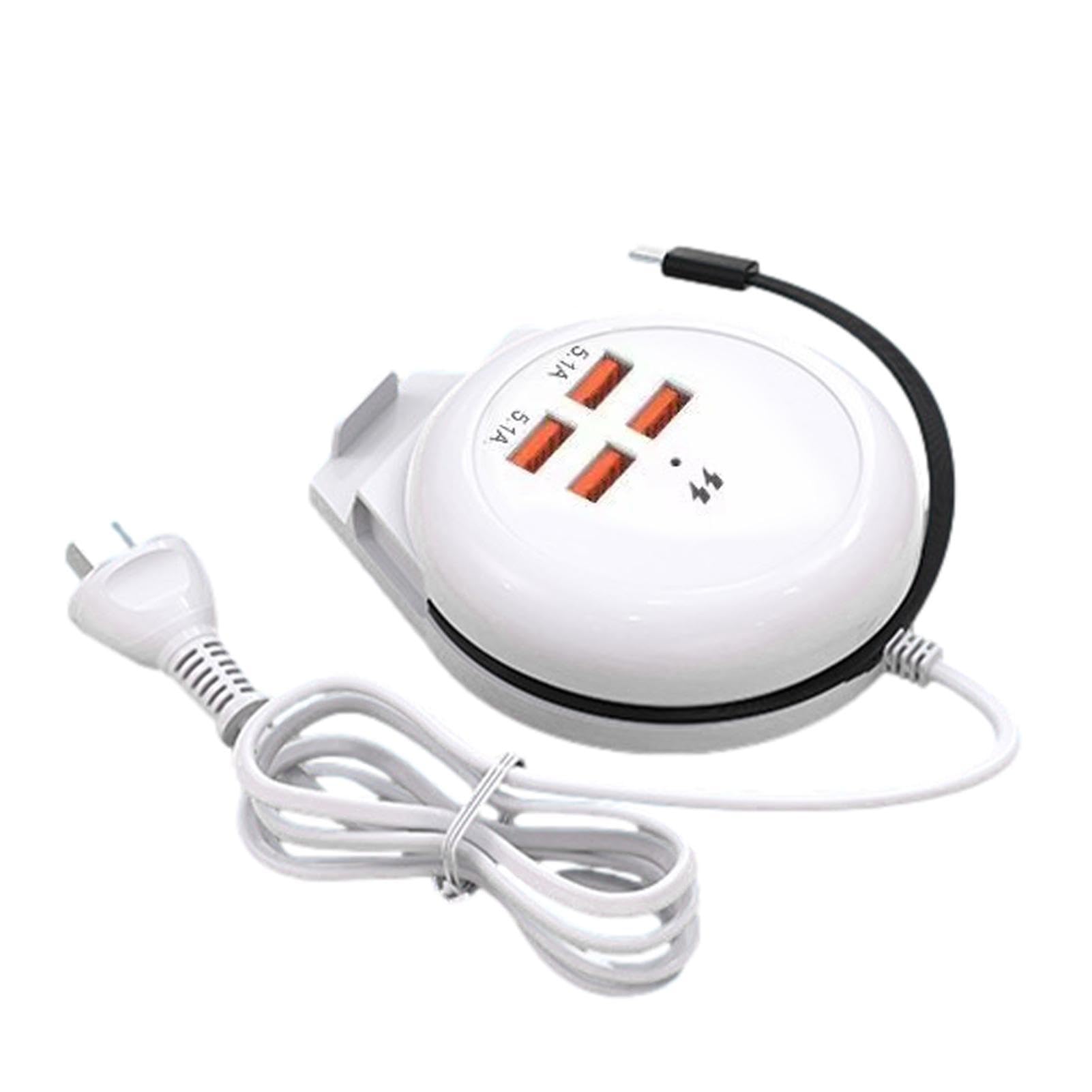 DIXII Port Charger Plug, USB Wall Charger Adapter, Power Strips with USB Ports, Convenient Cell Phone Charger Adapter, USB Charger with Multiple Ports, 4 Port USB Charger for Mobile Phones