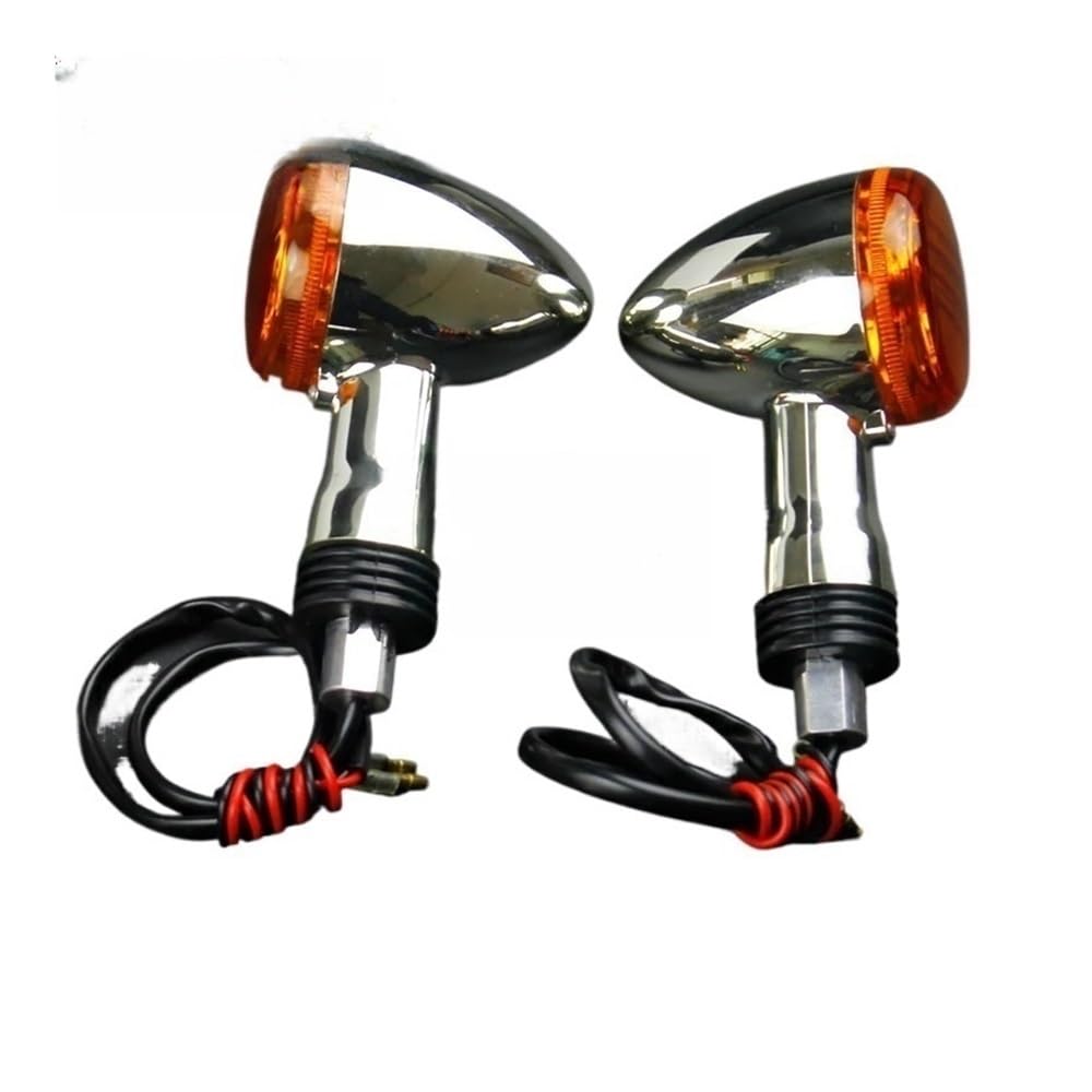 Intermitentes 4 Uds. Luz De Intermitente Trasero Delantera Cromada para Motocicleta Indicador Ámbar Intermitente para Su&zuki Bulevar M109R VRZ1800 2006-2015
