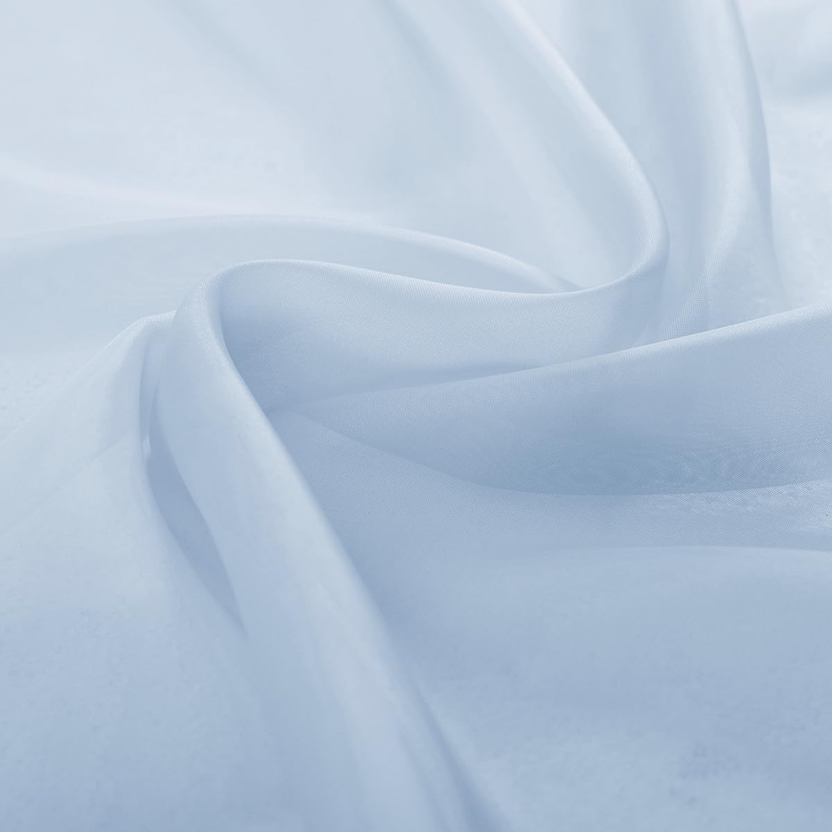 Sky Blue Sheer Curtains 72 Inches Long for Bedroom Rod Pocket Sheer Voile Curtains Panels Light Filtering Baby Blue Sheer Drapes for Windows/Living Room/Boys/Kids Room 52x72 2 Panels
