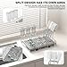 chilinii Baby Bottle Drying Rack Organizer Stainless Steel Large Countertop Glass Water Bottle Dryer Holder with Diatomite Stone Quick Dry Easy Clean and Brush Holder