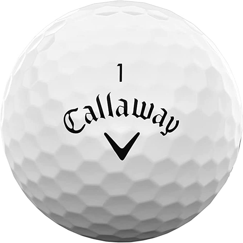 Callaway Supersoft Golfbälle 2023, Weiß, 3 Stück, 1 Ärmel, super lang und verbessert