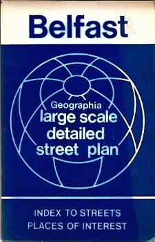 Belfast streetplan: Large scale full colour map, index to streets, places of interest