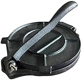  Fabricante de tortillas de hierro fundido de 8 pulgadas de alta calidad, viene pre-sazonado en negro, ideal para harina de trigo y masa de harina de maíz