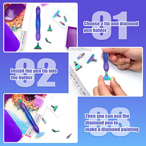 17 Pcs Diamond Painting Pens Kits, SPOKKI Diamond Painting 5D Accessories - Image 4