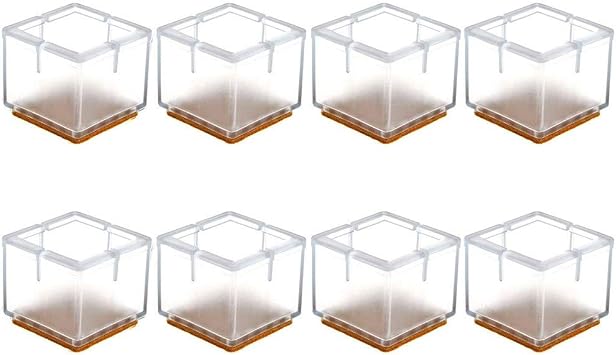 Chair Leg Pads Floor Protectors,8 Pcs Silicone Chair Leg Caps Furniture Table Covers Floor Protectors Prevent Scratches-Size Optional 1#