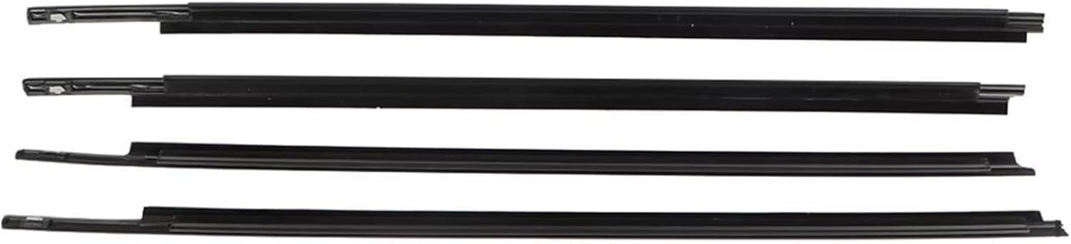 車ドアエッジプロテクター に適合する セコイア 2008-2020 4 X 車外窓 ゴム製ウェザーストリップ 防水 圧力ストリップ