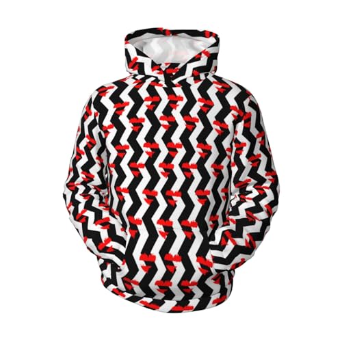 Black And White Stripes Boy, Girls Sports Shirt Youth Pullover Fashion Hooded Sweatshirt4