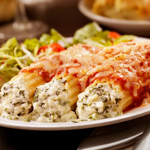 Delallo Manicotti Shells 8 Oz, Two (2) Pack, Manicotti Noodles With One (1) Authentic Concetta's Cucina Italian Manicotti Pasta Meal Recipe Card By Purchase Positivity #TOP4