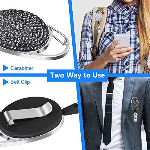 Vicloon Retractable ID Badge Holder, 2pcs ID Name Badge Reels - Image 4