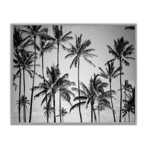 Palm Trees Skyline Coastal Landscape, 24 x 30 Inch Framed Giclée Print