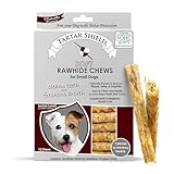 Tartar Shield Soft Rawhide Chews | Safe Dental Treats for Small Dogs | Vet VOHC Approved | Daily Bone Cleans Teeth & Gums Fresh Breath Oral Health Support | USA Made | (Small Dogs / 12 Count)