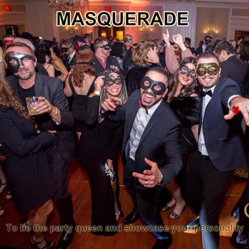 Image of Aqearl Masquerade Mask for Women Metal Mask Shiny Rhinestone Venetian Party Evening Prom Ball Mask Bar Costumes Accessory