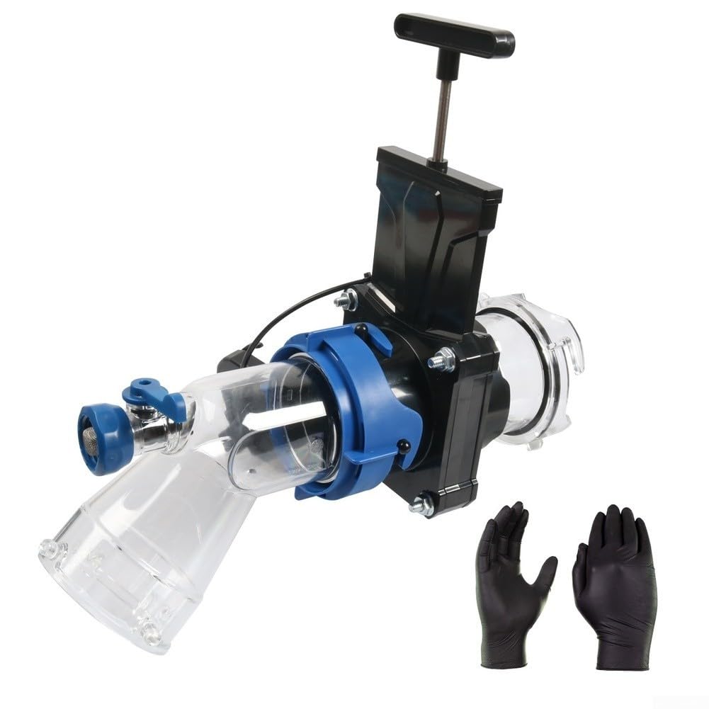 45 Degree - Detergente per serbatoio di camper con guarnizione in gomma sigillata e filtro filtro, flusso d'acqua regolato (set)