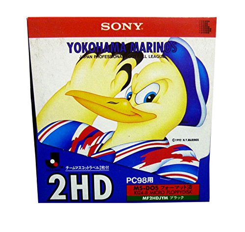 SONY MF2HDJYM PC98�p 1�� YOKOHAMA MARINOS MS-DOS�t�H�[�}�b�g��
