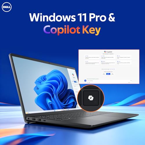 Image of Dell 15.6 inch Touchscreen Laptop DC15250, Intel 10-Core i7-1355U, 32 GB RAM, 1 TB SSD, FHD (1920 x 1080) Anti-Glare Display, Copilot AI, Wi-Fi 6, Win 11 Pro, HD Webcam, Bluetooth, for Business & Student