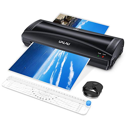 UALAU Laminator Machine, 9 Inches Hot & Cold Fast Lamination with Laminating Pouches