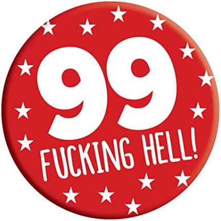 LimaLima 50th Birthday Badge 50 Today 76mm Pin Button Novelty Gift Men Women Him Her