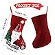 WLLHYF Weihnachtsstrümpfe Satz von 3 große Weihnachtsstrümpfe Santa Strümpfe Füllen und Hängen für Kinder große Kamin Santa Socken für Familie Urlaub Weihnachtsfeier Baumdekoration(Stil 1)