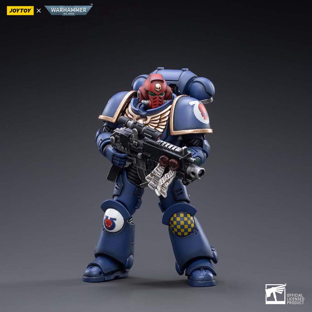 JOYTOY Warhammer 40k Ultramarines, Ultramarines Heroes of the Chapter Brother Veteran Sergeant Castor 1/18 Action Figure - Image 2