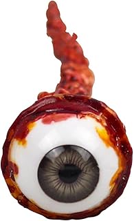 RUITASA Premium Ripped Out Eyeball, Ripped Out Eyeball Movie Quality Prop, Movie Quality Halloween Props, Realistic Human Ripped Out Eyeball Ring for Halloween Props