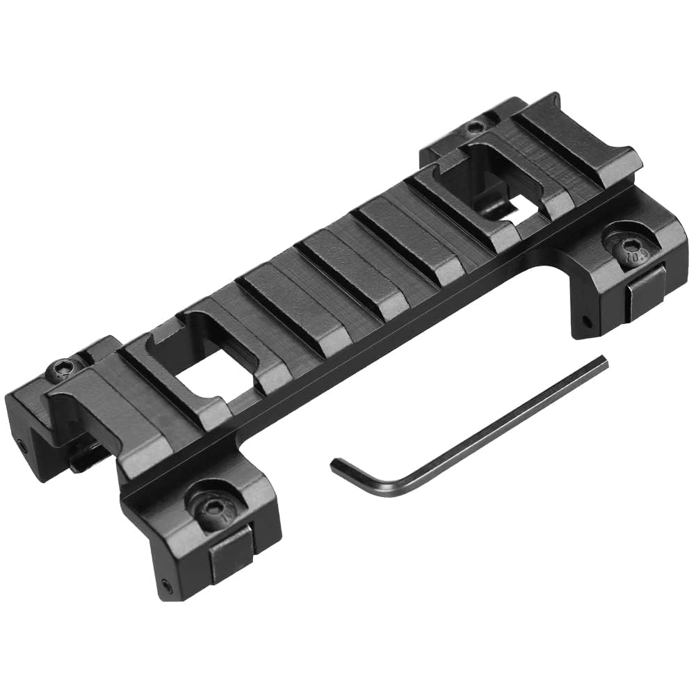 Riser Extensions 2-Pack Flat Top Rail Riser Block Mount - Fits ...