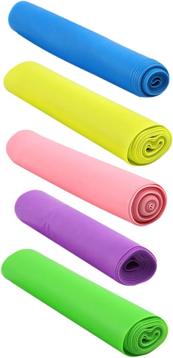 5pcs Adjustable Resistance Bands Elastic Stretch Workout Bands for Yoga Pilates Strength Training Leg Stretcher Strap Home Gym Fitness Supplies