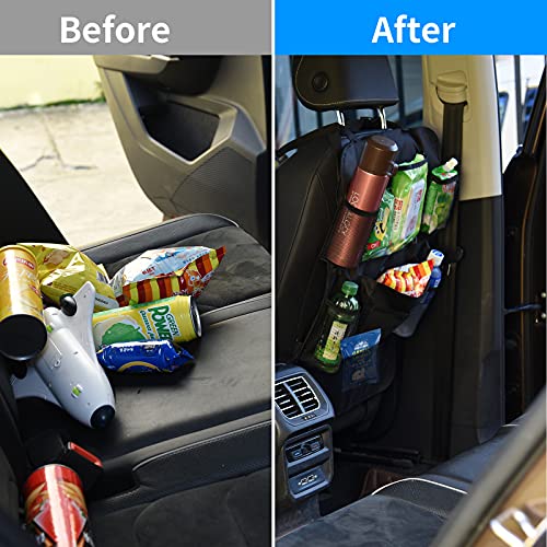 Car Backseat Organizer, Seat Back Protector Kick Mats With 10" Tablet Holder And 10 Storage Pockets For Kids, Toddlers, Travel Accessories (1 Pack) #TOP7