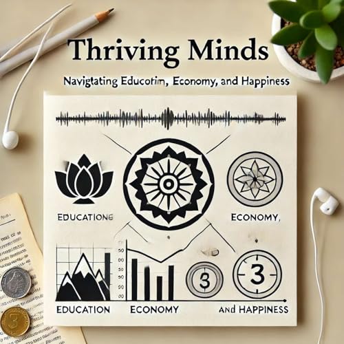Couverture de Thriving Minds: Navigating Education, Economy, and Happiness