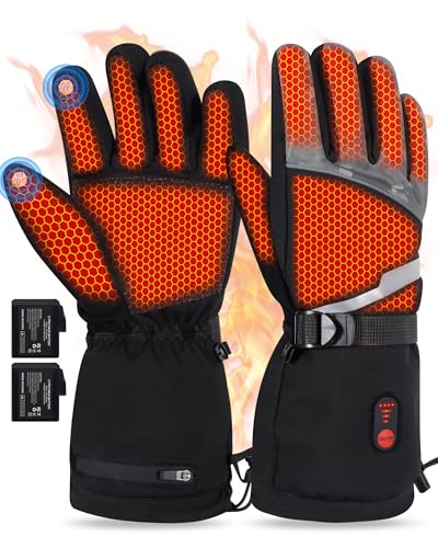 Gants chauffants rechargeables 7.4V LAMA avec 3 niveaux de température pour l'hiver