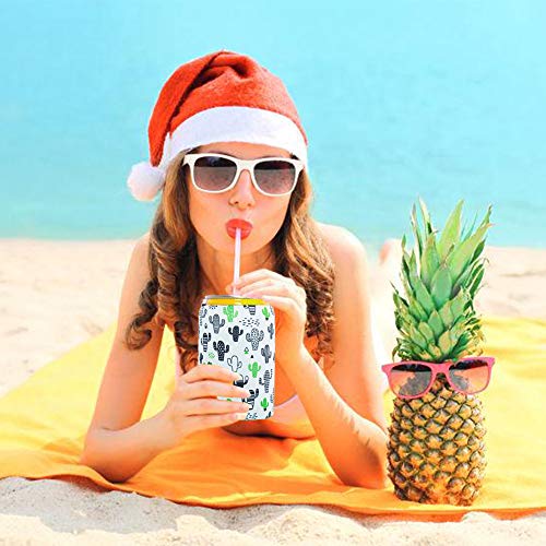 HaiMay 10 Pieces Beer Can Sleeves Beer Can Coolers Drink Cooler Sleeves for Cans and Bottles, Lovely Styles