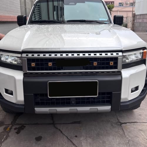 Image of HIGH FLYING 2024 2025 2026 for Toyota Land Cruiser Prado LC250 J250 Grille LED Light Amber Lighting Assembling Kit Car Accessories (Upper)