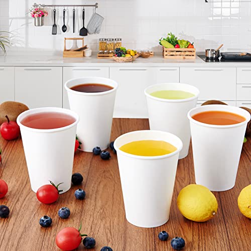 Turbo Bee 12 Oz Disposable Paper Cups,270 Pack Paper Coffee Cups,Hot/Cold Beverage Drinking Cups #TOP3