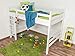 Produktbild Hochbett"Easy Premium Line" K15/n, Buche Vollholz massiv weiß lackiert, teilbar - Liegefläche: 120 x 200 cm