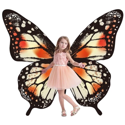 Monarch Butterfly Photography Backdrop, Party Decoration Banner, Orange and Black,