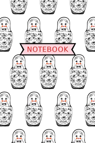 NOTEBOOK: Adorable Nesting Doll/Matryoshka Doll, College Ruled, Lined Notebook