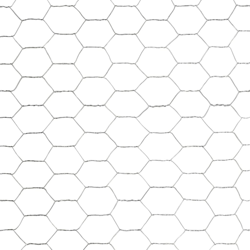 Valla de alambre de 25 x 1,5 m, acero galvanizado, hexagonal, 50 mm, plata, resistente, para jardín, valla para perros, gallinas, aves de corral, sauce, para exteriores