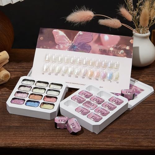 Gel de toque para uñas profesional con 12 compartimentos de alta gama 6