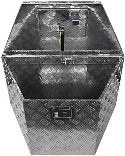 Munirater 1701380 Diamond Tread Aluminum Trailer Tongue Truck Box (29 Inch X 15 Inch) #TOP2