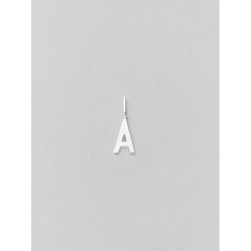 Design Letters Archetype Charm 10mm Silver A-Z-A, One Size