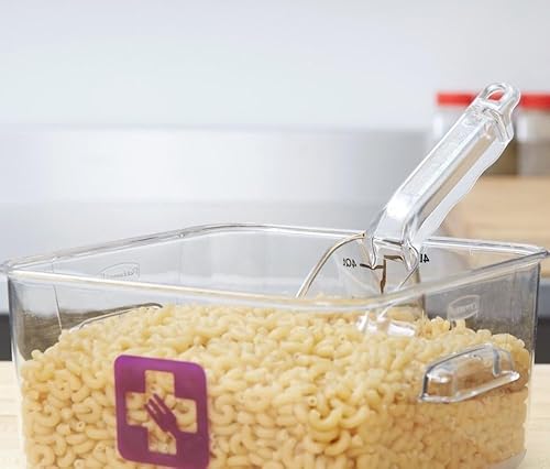 Miniatura 3 de Soro Essentials - Juego de 2 cucharas de hielo de policarbonato de 6 onzas de color transparente - Cucharas para palas de hielo, cucharas de cocina,