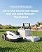 MAMMOTION YUKA mini 2 1000 Mähroboter ohne Begrenzungskabel mit Autowaschanlage+Garage, 1000 m², 360°-LiDAR + Kameranavigation mit KI-Steuerung, Erkennung von > 300 Hindernissen, DropMow