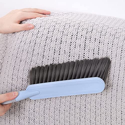 Image of Multifunctional Dust Brush /Soft Cleaning Brush /Dusting Brush /Dusters for Cleaning Home /Brush with Microfiber /No dust /Soft bristles for, Bed, Wardrobe, Couch, Car Seats, Piano (Blue)