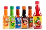 Mexico Lindo Hot Sauce Variety Pack | Includes 1 Amor Chamoy Sauce & 5 Mexico Lindo Hot Sauces | 6...