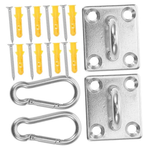 KOMBIUDA Marine Application Hook Heavy Duty Screw Eye Hooks for Hanging Pad Eye Plate u Hooks Quick Attachment Mechanism