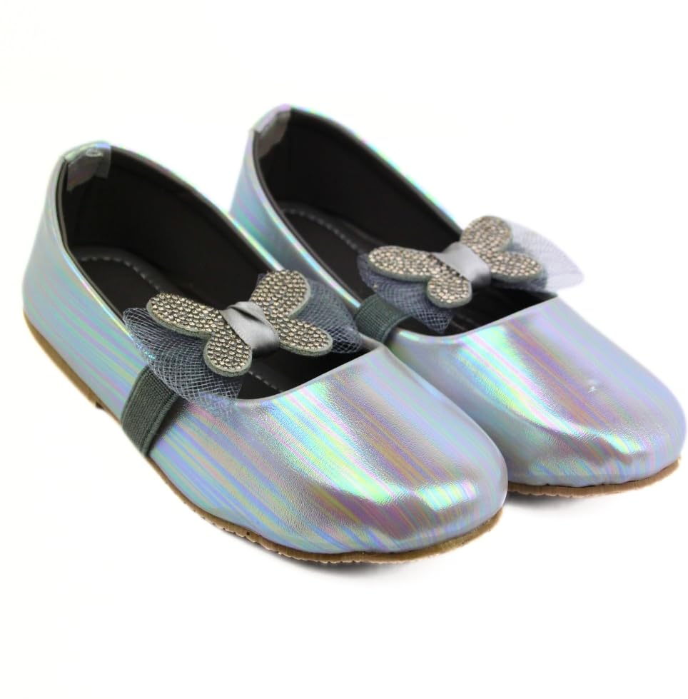 Neska Moda Synthetic Leather Ballerinas/Belly Sandal/Booties for Baby Girls Age 18 to 21 Months(Grey)-BT3038 (B0D9RX5DRB) Amazon Price History, Amazon Price Tracker