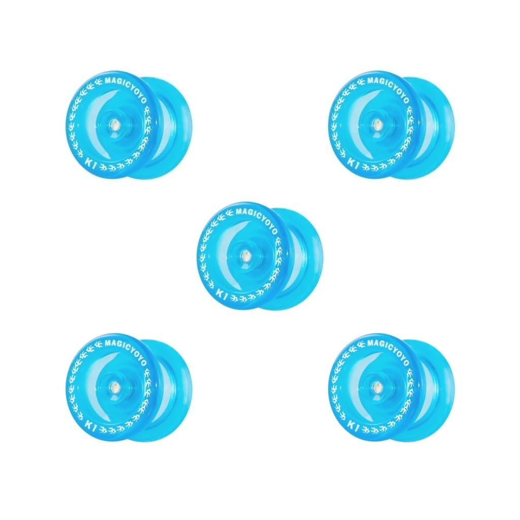 Juego de 5 rodamientos K1 de aleación de bolas profesionales KK YoYo azul, K1 azul