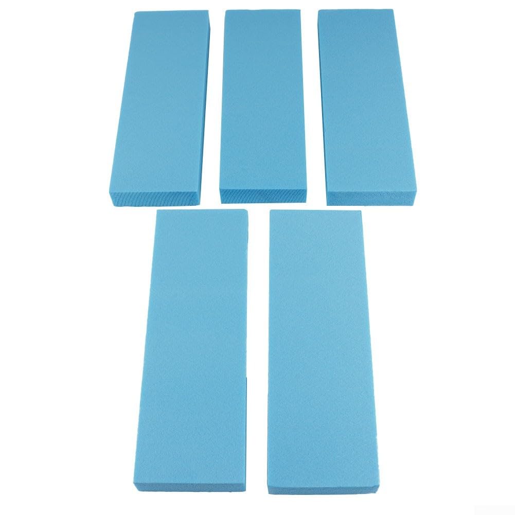 Juego de 5 tableros de espuma azul de 30 x 10 x 3 cm para manualidades, construcción de modelos y bases de diorama, losas de espuma fáciles de cortar para proyectos escolares, exhibiciones de