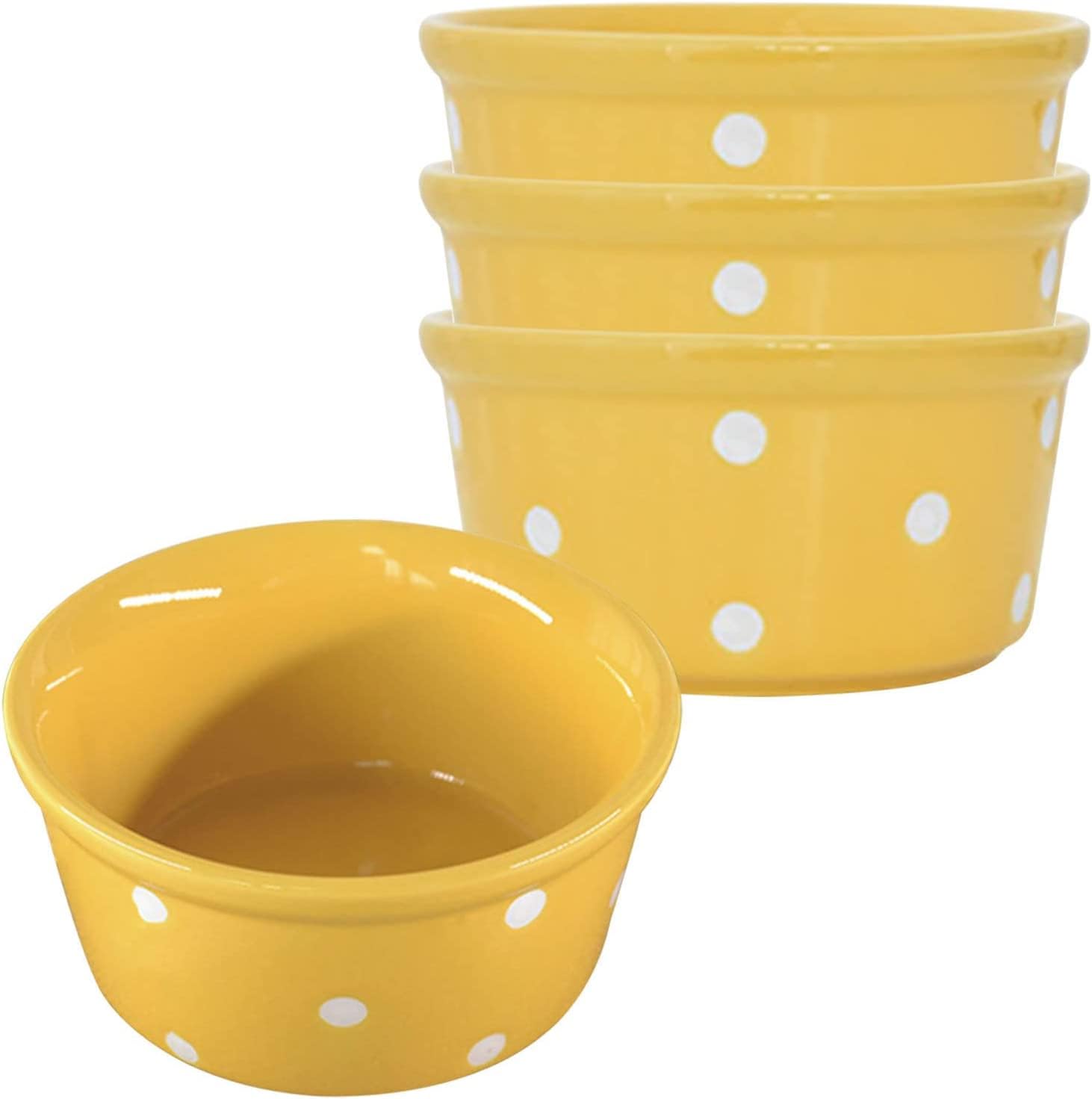 Bol à soupe, bol à riz, bol à déjeuner, ensemble de ramequins, 230 ml, ramequins à crème brûlée, plats à soufflé allant au four, ramequins à soufflé, ramequins for friteuse à air-rouge-lot de 8 ( Colo